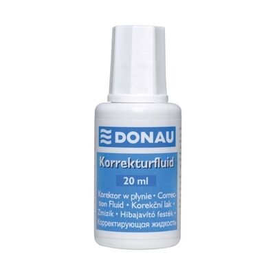 Fluid corector Donau, 20 ml, pe baza de solvent, aplicator cu pensula BPTCDN101220