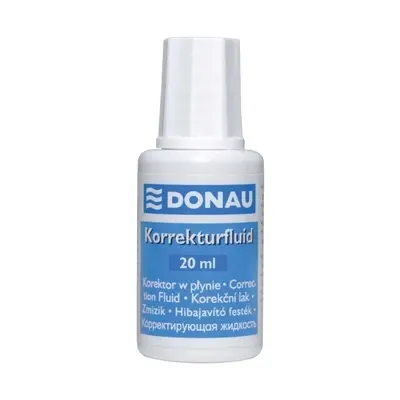 Fluid corector Donau, 20 ml, pe baza de solvent, aplicator cu pensula BPTCDN101220