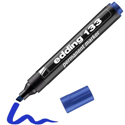 Marker Edding 133 permanent, varf tesit 1-5 mm, albastru BPTCED133003