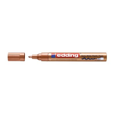 Marker Edding 750 cu vopsea corp metalic varf 2-4mm cupru, rezistent, durabil, varf rotund BPTCED750055
