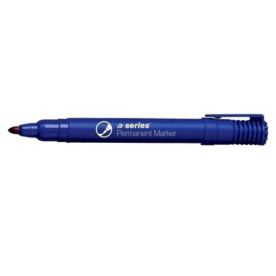 Marker permanent A-series, varf rotund, 2 mm, albastru BPTCAY01092