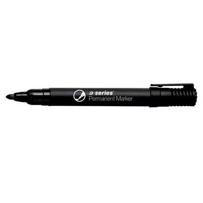 Marker permanent A-series, varf rotund, 2 mm, negru BPTCAY01093