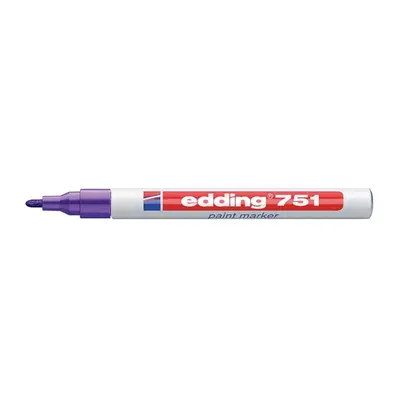 Marker permanent Edding 751 cu vopsea, varf 1-2MM, mov BPTCED751008