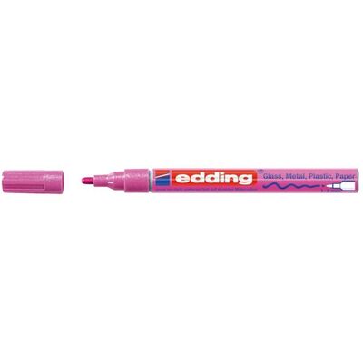 Marker permanent Edding 751 cu vopsea, varf 1-2MM, roz BPTCED751009