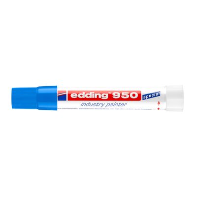 Marker permanent Edding 950, varf tip ceara, 10 mm, albastru BPTCED950003