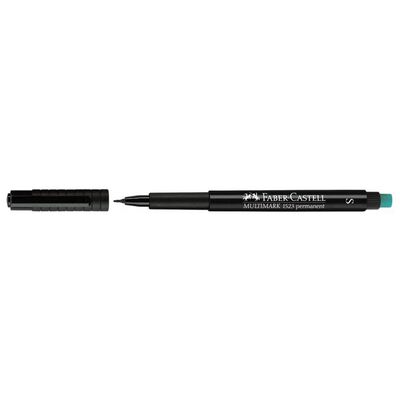Marker permanent Faber Castell, varf rotund 1 mm, negru BPTCFC152599