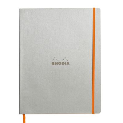 Notebook  A4+ Rhodiarama, 80 file, ivory dictando, argintiu BPTCCF1177013
