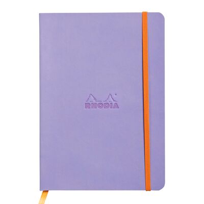 Notebook A5 Rhodiarama, 80 file, ivory, dictando, albastru BPTCCF1174098