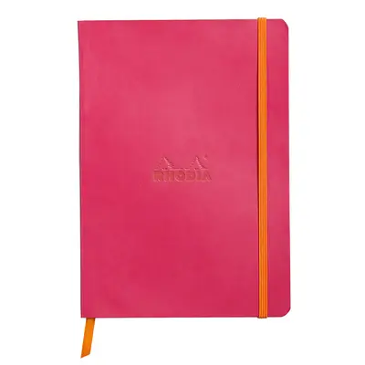Notebook A5 Rhodiarama, 80 file, ivory, dictando, roze BPTCCF1174128