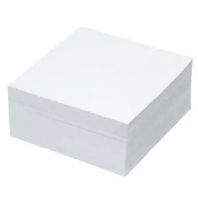 Rezerva cub hartie Basic, alb, 400 file, 85 x 85 mm BPTCRQ040111