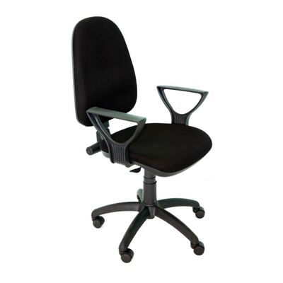 Scaun operational Torino, cu brate, stofa, negru BPTCPL5528