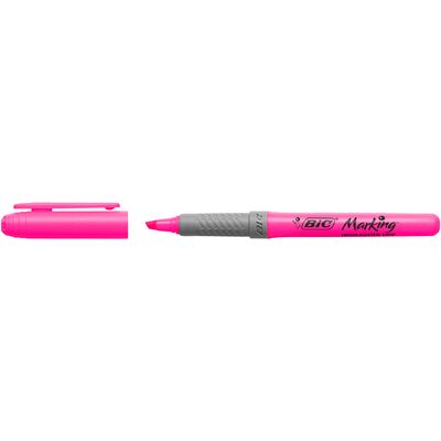 Textmarker BIC, Highlighter Grip, varf tesit 1-4 mm, roz BPTCCT8037