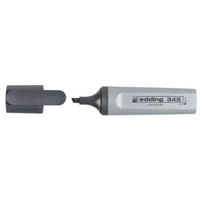 Textmarker Edding 345, varf 2-5 mm, gri BPTCED34512