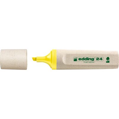 Textmarker Edding Ecoline, varf retezat, 2-5 mm, galben BPTCED000221