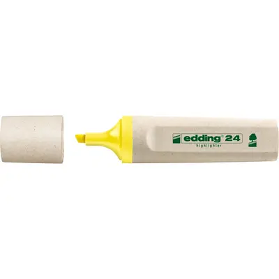 Textmarker Edding Ecoline, varf retezat, 2-5 mm, galben BPTCED000221