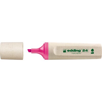 Textmarker Edding Ecoline, varf retezat, 2-5 mm, roz BPTCED000223