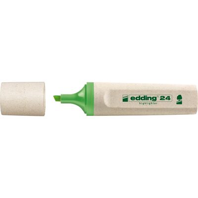 Textmarker Edding Ecoline, varf retezat, 2-5 mm, verde BPTCED000222