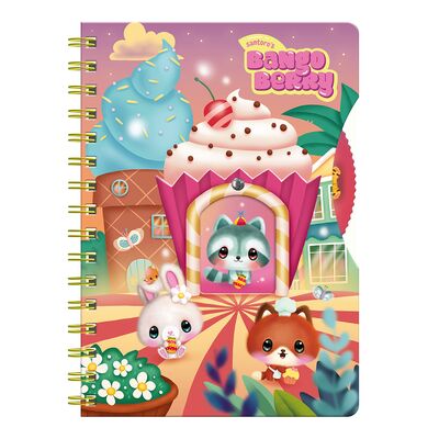 Agenda cu spira Bangoberry, Remi Ratonul, 192 file, 16x21 cm BPTCGR1342010
