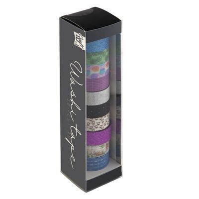 Banda Washi adeziva, 10 bucati/set, diverse modele BPTCJK7141456