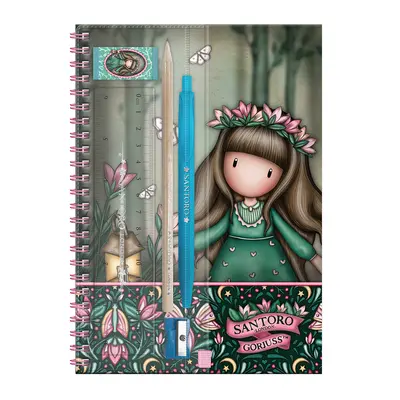 Caiet A4 Gorjuss, Wildflower cu accesorii scolare BPTCGR1344040