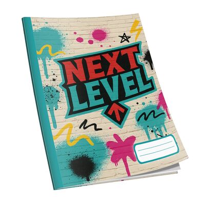Caiet Next Level A4, 48 de file, 60g/mp, matematica, diverse modele de coperti BPTCCI9700222
