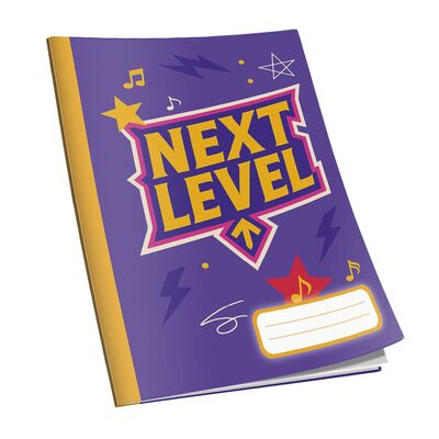 Caiet Next Level capsat A5, 48 file, 60g/mp, matematica, diverse modele de coperti BPTCCI9700220