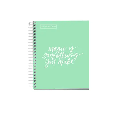 Caiet cu spira Miquelrius Messages, A6, matematica 100 file, verde menta BPTCMQ046121