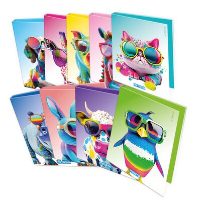 Caiet mecanic Mitama, 4 inele, 27 x 32 cm, design animale BPTCMI062731