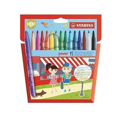 Carioca Stabilo Power, varf 2 mm, 15 culori BPTCSW2801501