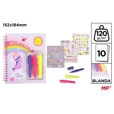 Carte de activitati, contine stickere si carioci, 3 culori BPTCMR932191