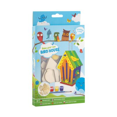 Casuta pentru pasari, 3 culori si pensula BPTCJK620011