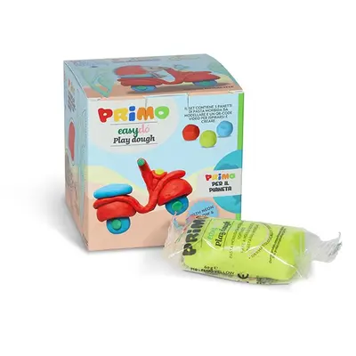 Cub creativ Morocolor Primo Cubido plastilina, 3 culori a 60 g, design masina BPTCMC299440