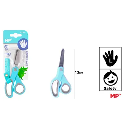 Foarfeca scolara pentru stangaci Main Paper, 13 cm, bleu BPTCMR155829