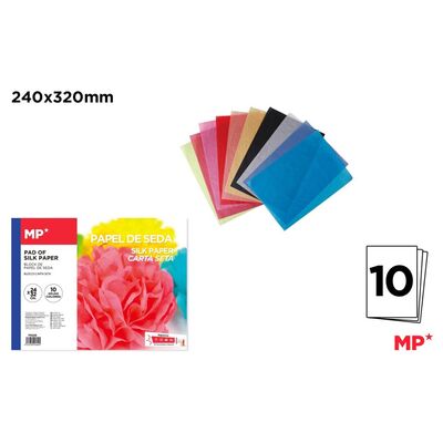 Hartie matase Main Paper, 240x320 mm, 10 file, diverse culori BPTCMR916405