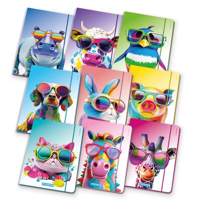 Mapa Mitama, carton cu elastic, design animale, 26 x 35 cm BPTCMI062730