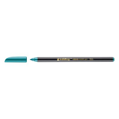Marker, Edding 1200, tip carioca, grosime varf 1-3 mm, verde metalic BPTCED120074
