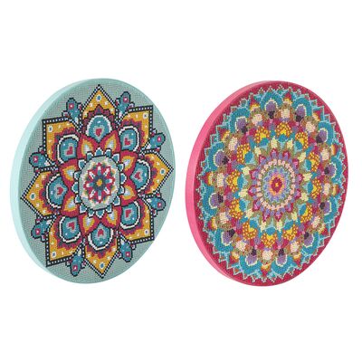 Pictura cu diamante Mandala Creative Craft, diametru canvas 30 cm BPTCJK260016