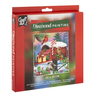 Pictura diamant, design Craciun, 20x20 cm BPTCJK102580