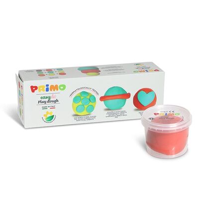 Plastilina Morocolor Primo, 3 culori in recipient plastic, 100g BPTCMC299001