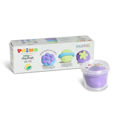 Plastilina Morocolor Primo, 3 culori pastel in recipient plastic, 100g BPTCMC299004