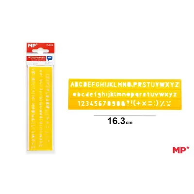 Sablon plastic Main Paper, 16 cm, litere si cifre, blister BPTCMR966882