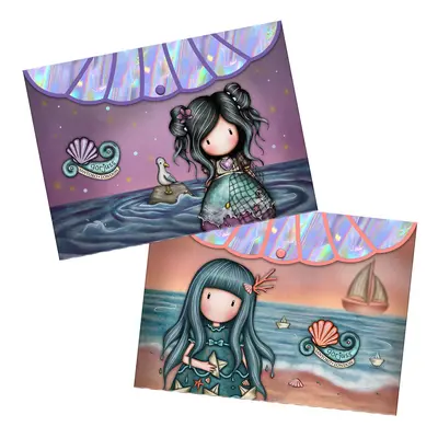 Set 2 buzunare plastic Gorjuss A4, prindere capsa portocaliu BPTCGR129802