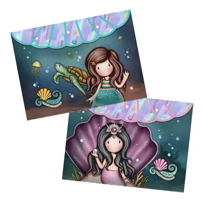 Set 2 buzunare plastic Gorjuss A4, prindere capsa roz BPTCGR129801