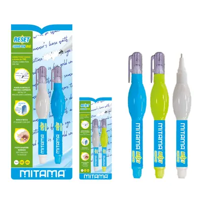 Set 2 creioane corectoare Mitama, blister, 7 ml, varf metalic BPTCMI061543