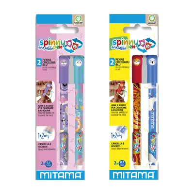 Set 2 pixuri cu rescriere Mitama, Spinny Pen, blister BPTCMI063811