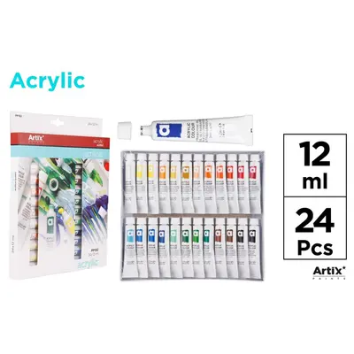 Set 24 tempera acrilica Main Paper, 12 ml BPTCMR134558