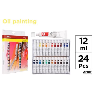 Set 24 tempera ulei Main Paper, 12 ml BPTCMR134565