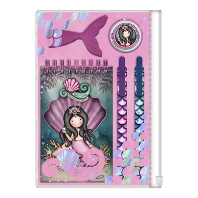 Set Gorjuss The World Is Your Oyster, notes, radiera, pix, creion mecanic BPTCGR129403