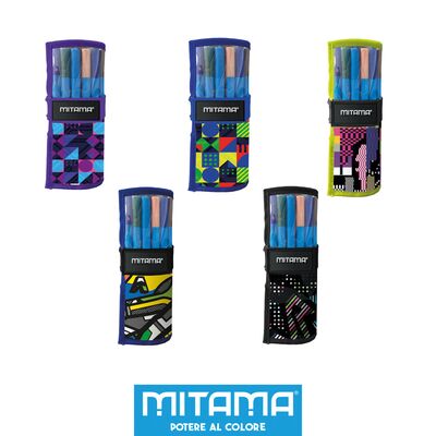 Set craft Mitama, 25 piese, pixuri si markere cu sclipici BPTCMI062907