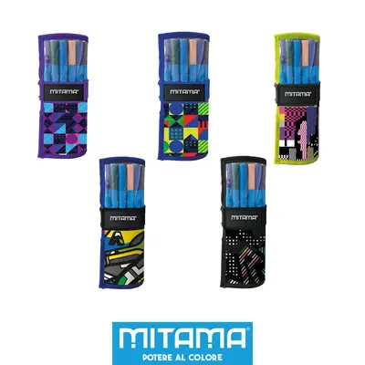 Set craft Mitama, 25 piese, pixuri si markere cu sclipici BPTCMI062907